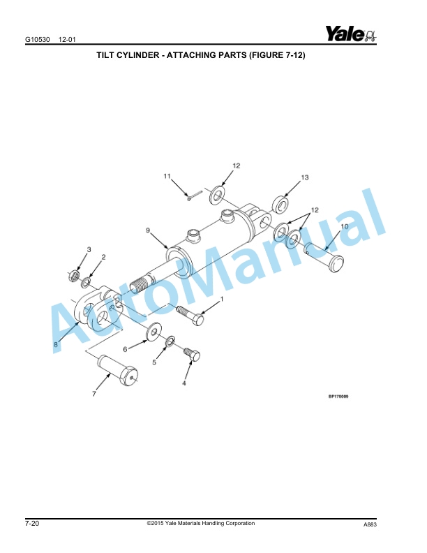 Yale A883 ESC030-040FA Parts Manual 524146646 2 Yale A883 ESC030-040FA Parts Manual 524146646 - Image 2