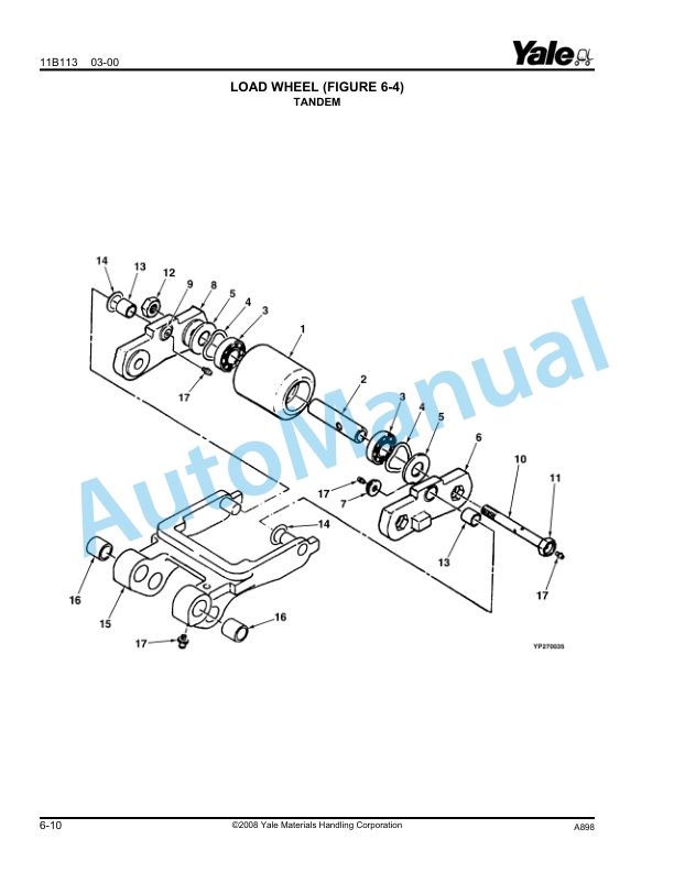 Yale A898 MPC060-080AD Parts Manual 520371722 4 Yale A898 MPC060-080AD Parts Manual 520371722 - Image 4