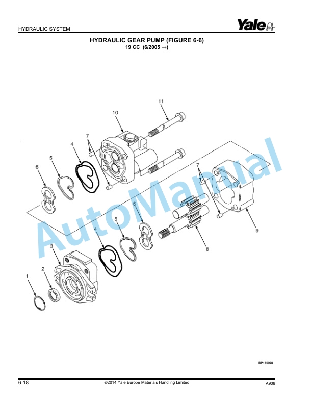 Yale A908 ERC20-32AGF Parts Manual 524200113 2 Yale A908 ERC20-32AGF Parts Manual 524200113 - Image 2