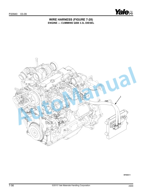 Yale A909 GDP-GLP80-90VX, GDP-GLP80VX9 Parts Manual 550000860 2 Yale A909 GDP-GLP80-90VX, GDP-GLP80VX9 Parts Manual 550000860 - Image 2