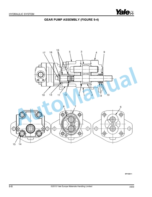 Yale A909 GDP80-90VX, GDP80VX9 Parts Manual 550000864 ITA 4 Yale A909 GDP80-90VX, GDP80VX9 Parts Manual 550000864 ITA - Image 4