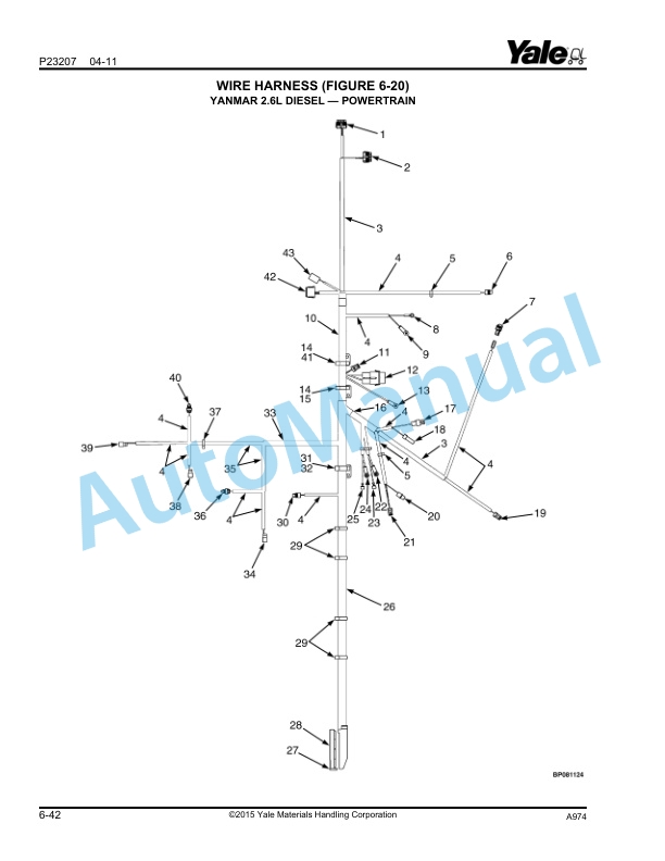 Yale A974 GLP050LX, GDP50LX Parts Manual 550013968 2 Yale A974 GLP050LX, GDP50LX Parts Manual 550013968 - Image 2