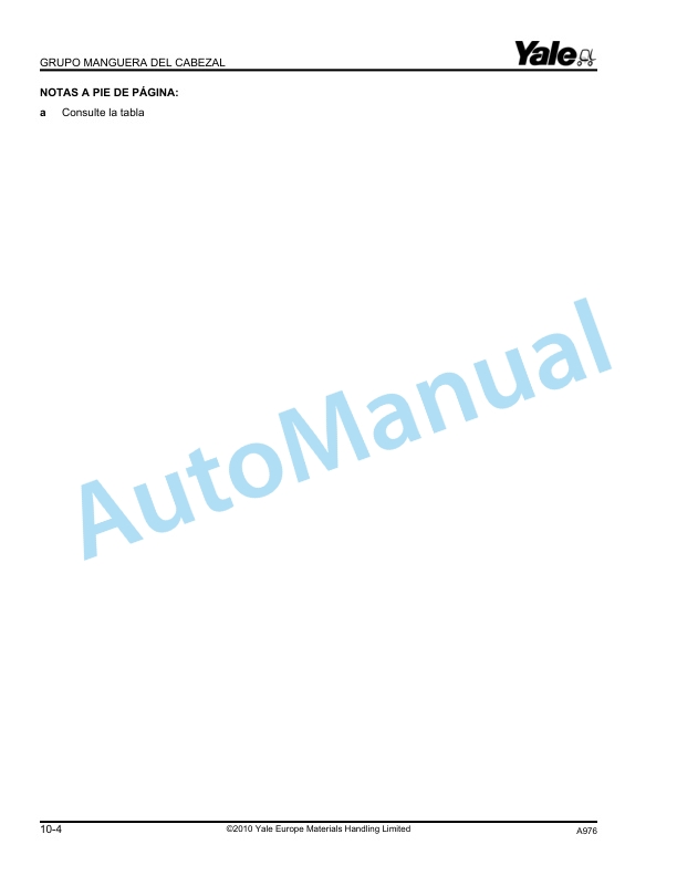 Yale A976 ERP22VL, 25VL, 30V, 35VL Parts Manual 524319748 SP 5 Yale A976 ERP22VL, 25VL, 30V, 35VL Parts Manual 524319748 SP - Image 5
