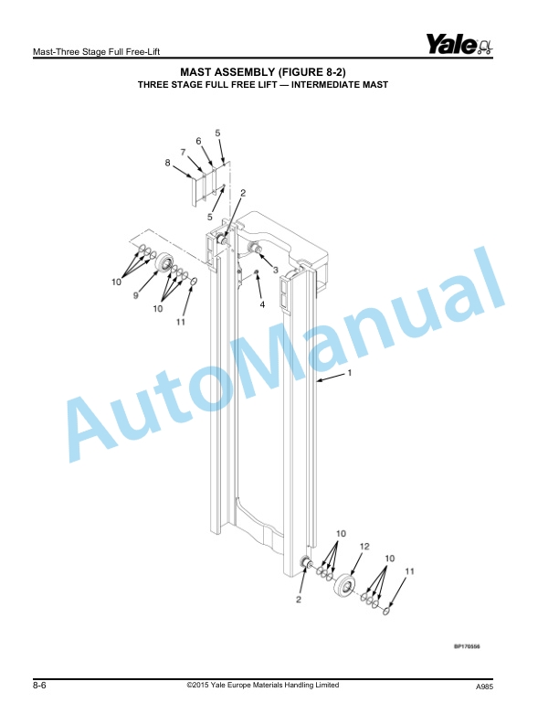 Yale A985 ERP40VM, ERP45VM, ERP50VM, ERP50VM6, ERP55VM6 Parts Manual 550041567 4 Yale A985 ERP40VM, ERP45VM, ERP50VM, ERP50VM6, ERP55VM6 Parts Manual 550041567 - Image 4