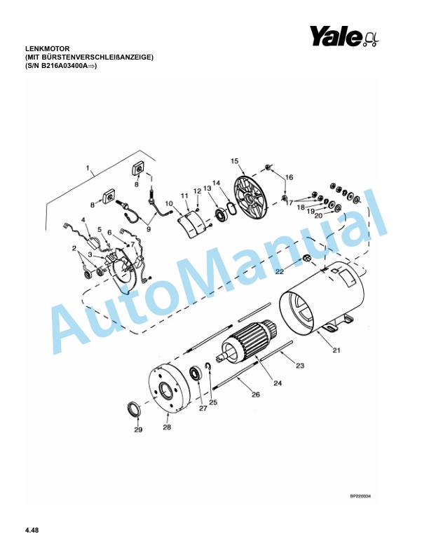 Yale B216 ERP20-30ALF Parts Manual 524167652 DE 2 Yale B216 ERP20-30ALF Parts Manual 524167652 DE - Image 2