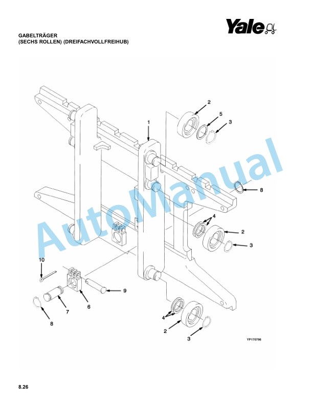 Yale B216 ERP20-30ALF Parts Manual 524167652 DE 4 Yale B216 ERP20-30ALF Parts Manual 524167652 DE - Image 4