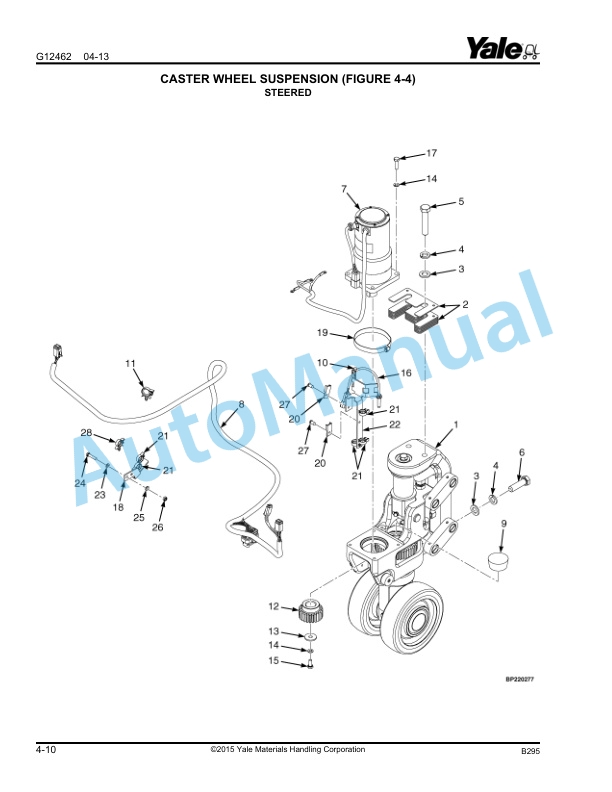 Yale B295 NDR030DB, NR040DB, NR035DB Parts Manual 550073161 2 Yale B295 NDR030DB, NR040DB, NR035DB Parts Manual 550073161 - Image 2