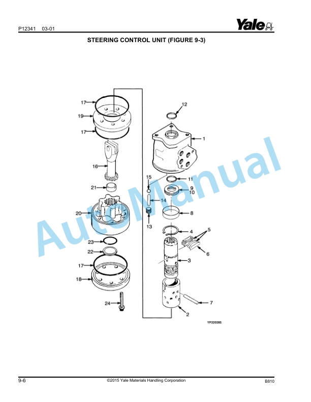 Yale B810 GDP-GLP16-20AF Parts Manual 524144913 2 Yale B810 GDP-GLP16-20AF Parts Manual 524144913 - Image 2