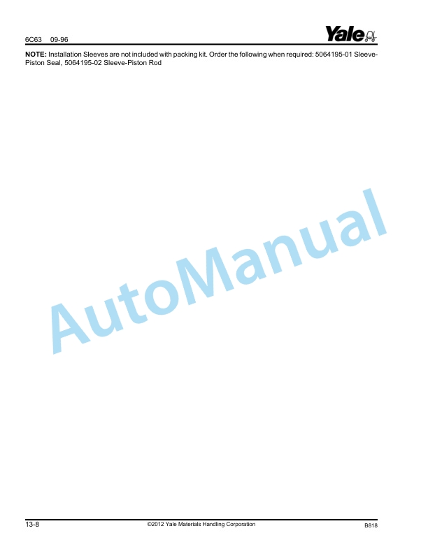 Yale B818 GC-GLC070-080LG, GD-GLC100-120MG Parts Manual 520365885 3 Yale B818 GC-GLC070-080LG, GD-GLC100-120MG Parts Manual 520365885 - Image 3
