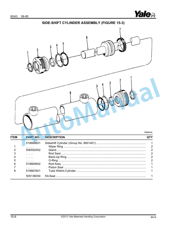 Yale B818 GC-GLC070-080LG, GD-GLC100-120MG Parts Manual 520365885 5 Yale B818 GC-GLC070-080LG, GD-GLC100-120MG Parts Manual 520365885 - Image 5