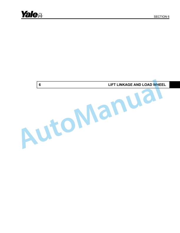 Yale B828 MLW040-060 4.000 And 6.000 LB Capacity Parts Manual 506811507 4 Yale B828 MLW040-060 4.000 And 6.000 LB Capacity Parts Manual 506811507 - Image 4