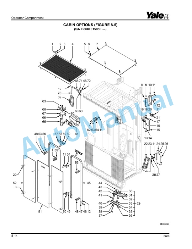 Yale B868 MTC10-MTC13-MTC13LWB NTA030SB Parts Manual 524238080 2 Yale B868 MTC10-MTC13-MTC13LWB NTA030SB Parts Manual 524238080 - Image 2