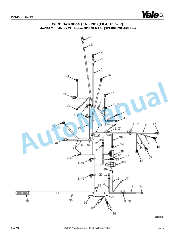 Yale B875 GP-GLP-GDP040VX, GP-GLP-GDP070VX Parts Manual 524240895 2 Yale B875 GP-GLP-GDP040VX, GP-GLP-GDP070VX Parts Manual 524240895 - Image 2