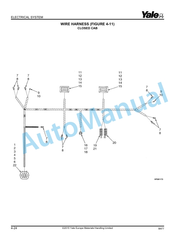 Yale B877 GDP130-160EB Parts Manual 524183906 2 Yale B877 GDP130-160EB Parts Manual 524183906 - Image 2