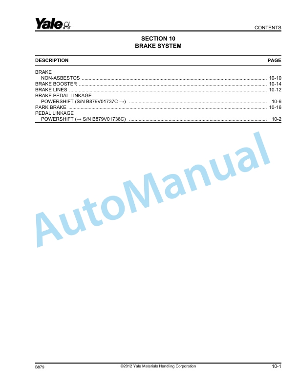 Yale B879 GC-GDC-GLC135-155CA Parts Manual 524208290 3 Yale B879 GC-GDC-GLC135-155CA Parts Manual 524208290 - Image 3