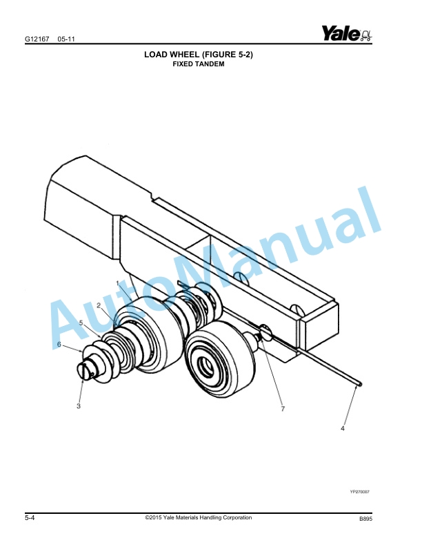 Yale B895 MSW025-030-F Parts Manual 524323887 2 Yale B895 MSW025-030-F Parts Manual 524323887 - Image 2
