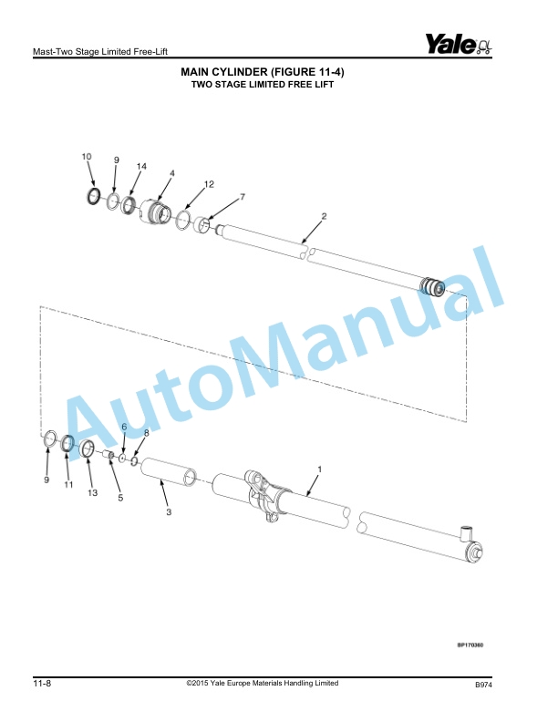 Yale B974 GLP20LX, GLP25LX, GDP20LX, GDP25LX Parts Manual 550109180 5 Yale B974 GLP20LX, GLP25LX, GDP20LX, GDP25LX Parts Manual 550109180 - Image 5