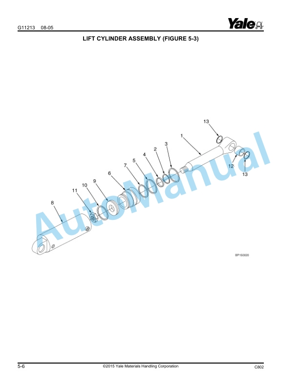 Yale C802 MPW050E Parts Manual 524254442 2 Yale C802 MPW050E Parts Manual 524254442 - Image 2