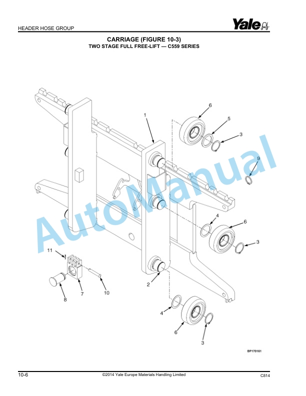 Yale C814 ERC030-040AH Parts Manual 524262621 5 Yale C814 ERC030-040AH Parts Manual 524262621 - Image 5