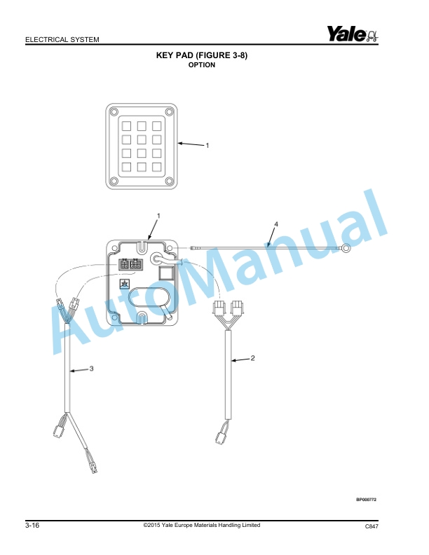 Yale C847 MS12X, MS15X Parts Manual 524329956 2 Yale C847 MS12X, MS15X Parts Manual 524329956 - Image 2