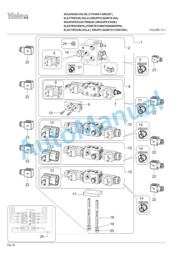 Yale C849 MR14, MR14H, MR16, MR16H, MR20, MR20H, MR25, MR16N, MR20W Parts Manual 524158718 3 Yale C849 MR14, MR14H, MR16, MR16H, MR20, MR20H, MR25, MR16N, MR20W Parts Manual 524158718-3