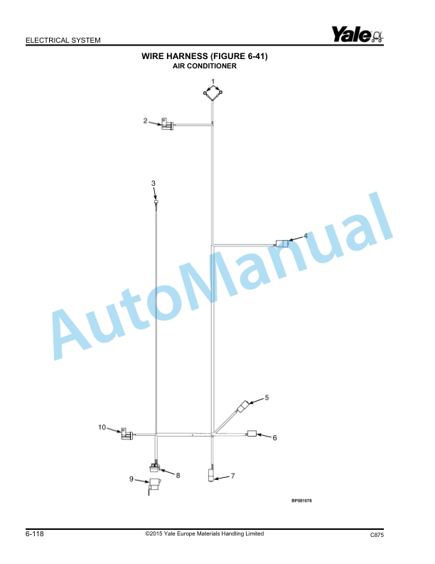 Yale C875 GLP20-35VX, GDP20-35VX Parts Manual 550096619 2 Yale C875 GLP20-35VX, GDP20-35VX Parts Manual 550096619 - Image 2