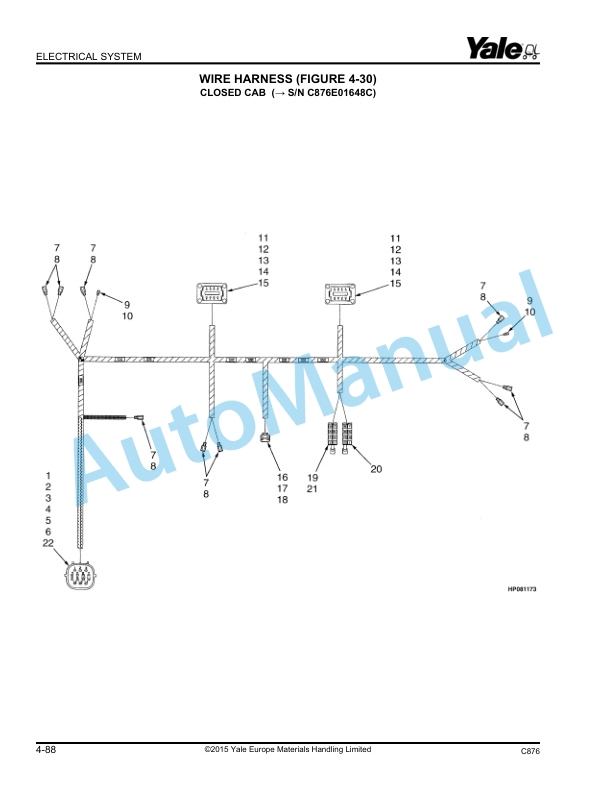 Yale C876 GDP80-90-100-120DB Parts Manual 524206417 2 Yale C876 GDP80-90-100-120DB Parts Manual 524206417 - Image 2