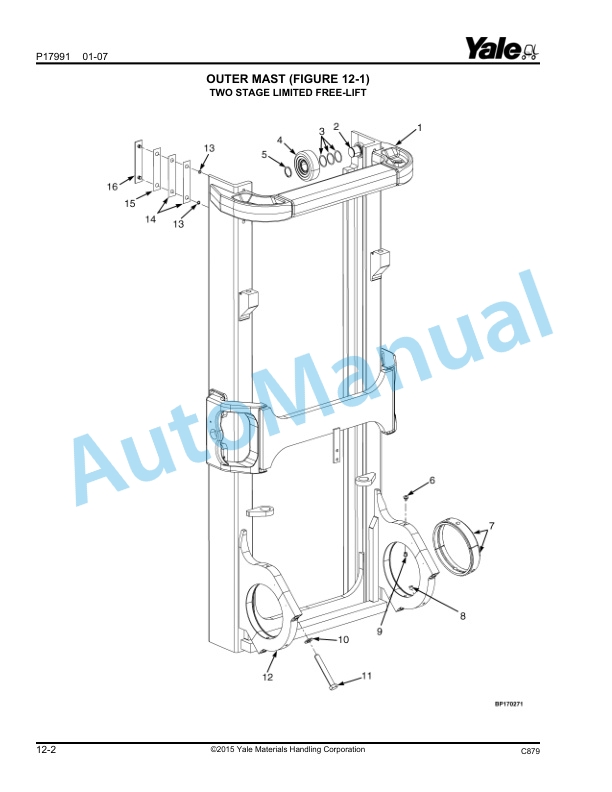 Yale C879 GC135VX, GDC135VX, GLC135VX, GC155VX, GDC155VX, GLC155VX Parts Manual 524288626 5 Yale C879 GC135VX, GDC135VX, GLC135VX, GC155VX, GDC155VX, GLC155VX Parts Manual 524288626 - Image 5
