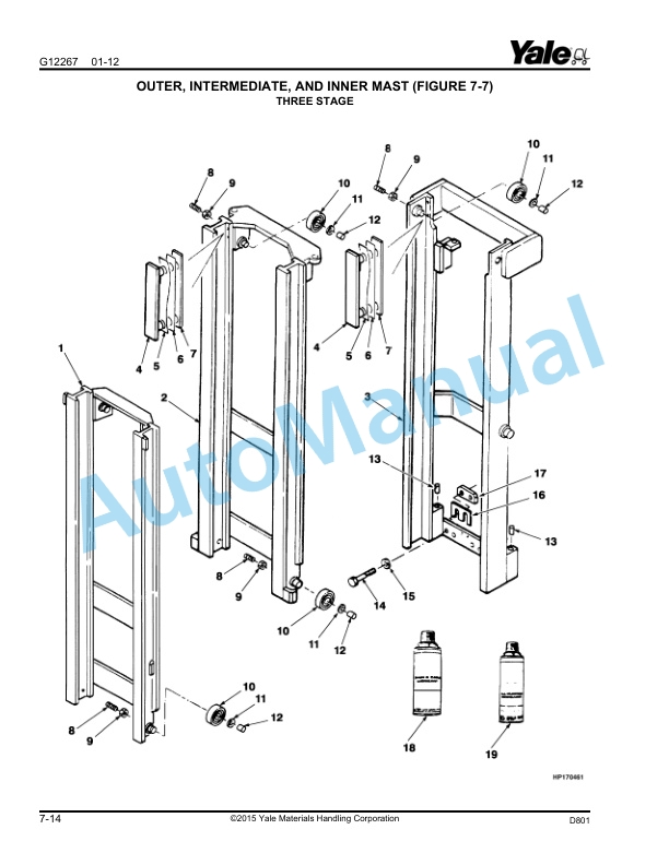 Yale D801 OS030EF 3000 lb. Capacity Parts Manual 550035946 4 Yale D801 OS030EF 3000 lb. Capacity Parts Manual 550035946 - Image 4