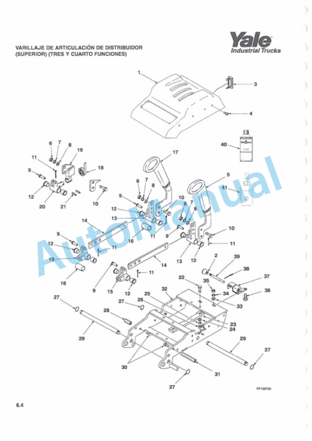 Yale D807 ERP1.6-1.8-2.0ATF Parts Manual 524150866 SP 2 Yale D807 ERP1.6-1.8-2.0ATF Parts Manual 524150866 SP-2