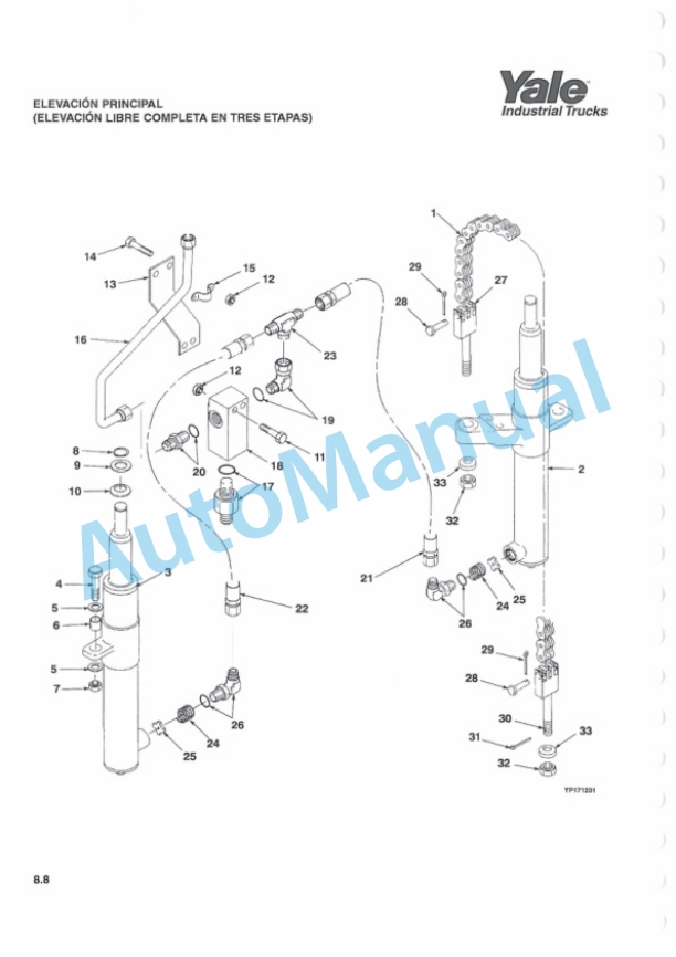 Yale D807 ERP1.6-1.8-2.0ATF Parts Manual 524150866 SP 3 Yale D807 ERP1.6-1.8-2.0ATF Parts Manual 524150866 SP-3