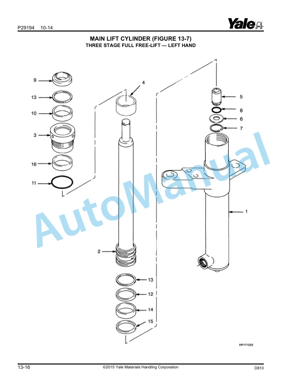 Yale D810 GDP-GLP030VX, GDP-GLP035VX, GDP-GLPS040VX Parts Manual 550108574 5 Yale D810 GDP-GLP030VX, GDP-GLP035VX, GDP-GLPS040VX Parts Manual 550108574 - Image 5