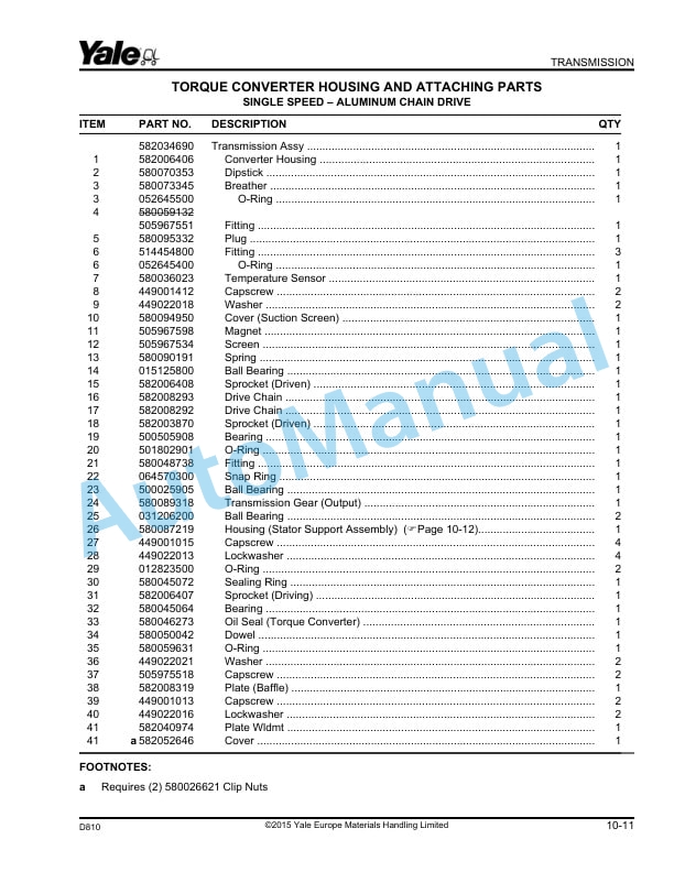 Yale D810 GDP-GLP16VX, GDP-GLP18VX, GDP-GLP20SVX Parts Manual 550108577 3 Yale D810 GDP-GLP16VX, GDP-GLP18VX, GDP-GLP20SVX Parts Manual 550108577 - Image 3