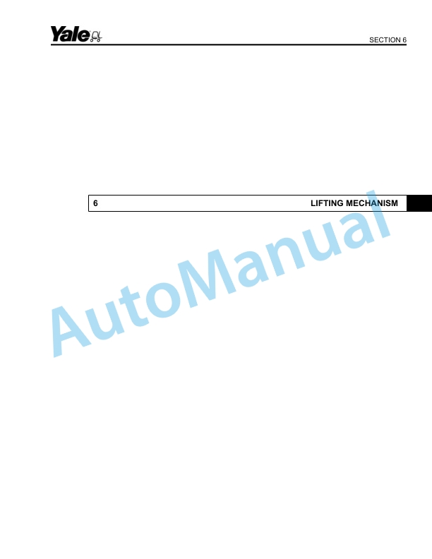 Yale D826 OS-SS030BE 3.000 LB. Capacity Parts Manual 524143600 3 Yale D826 OS-SS030BE 3.000 LB. Capacity Parts Manual 524143600 - Image 3