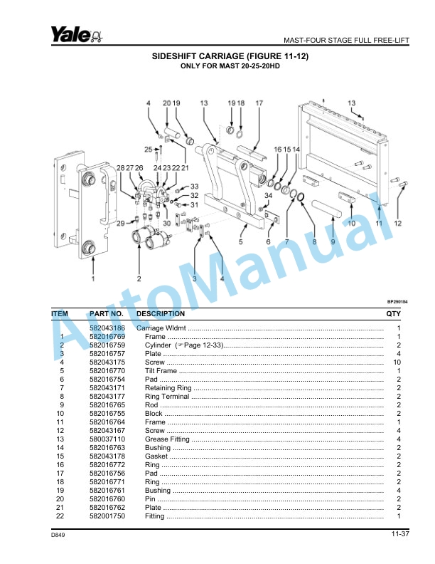 Yale D849 MR14, MR16, MR16HD, MR16N, MR20, MR20HD, MR25 Parts Manual 550066256 4 Yale D849 MR14, MR16, MR16HD, MR16N, MR20, MR20HD, MR25 Parts Manual 550066256 - Image 4