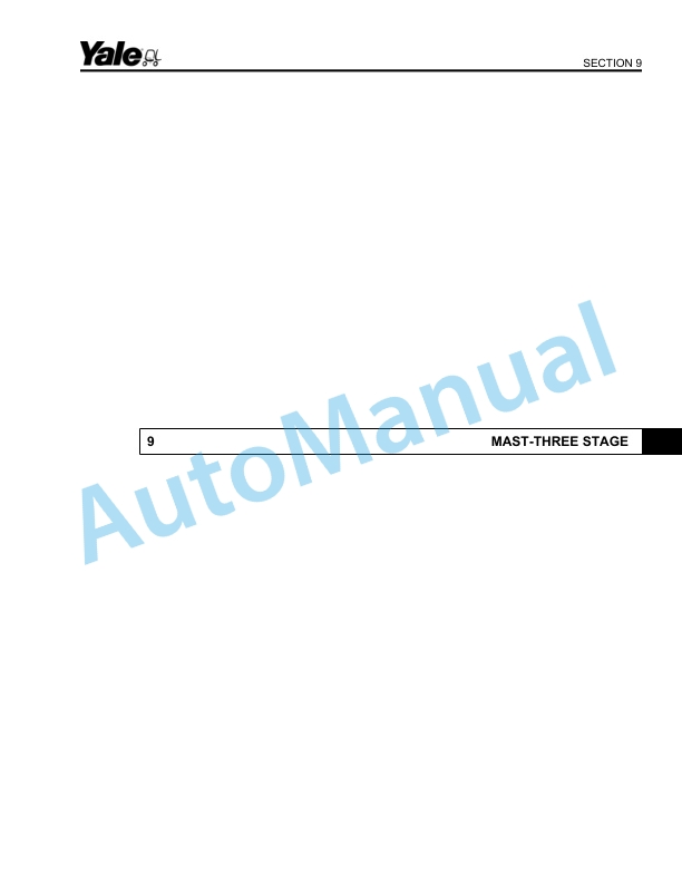 Yale D861 NDR035EB, NR045EB Parts Manual 550073165 3 Yale D861 NDR035EB, NR045EB Parts Manual 550073165 - Image 3