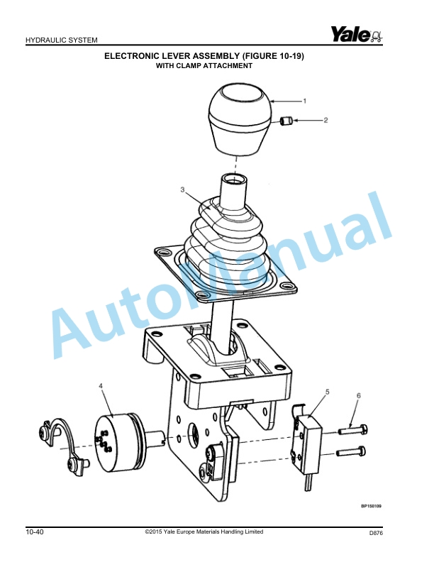 Yale D876 GDP80DB, GDP90DB, GDP100DB, GDP120DB Parts Manual 524295470 5 Yale D876 GDP80DB, GDP90DB, GDP100DB, GDP120DB Parts Manual 524295470 - Image 5