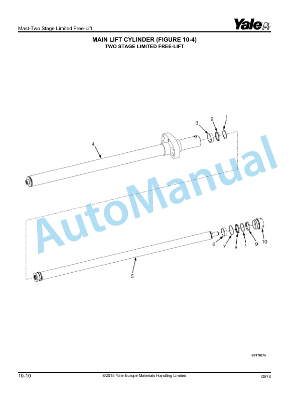 Yale D878 GLP-GDP60VX, GLP-GDP70VX Parts Manual 524329203 5 Yale D878 GLP-GDP60VX, GLP-GDP70VX Parts Manual 524329203 - Image 5