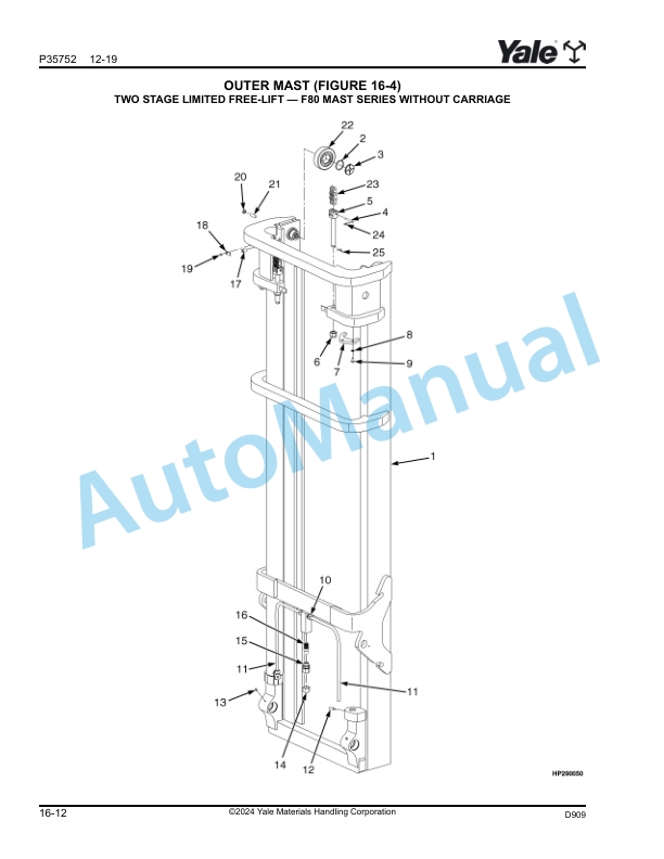 Yale D909 GDP170VX, GDP175VX36, GDP190VX, GLP170VX, GLP175VX36, GLP190VX Parts Manual 550230024 5 Yale D909 GDP170VX, GDP175VX36, GDP190VX, GLP170VX, GLP175VX36, GLP190VX Parts Manual 550230024 - Image 5