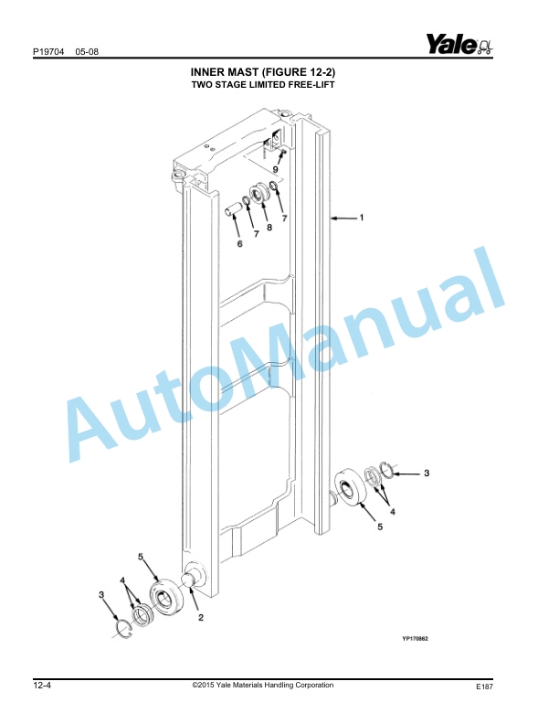 Yale E187 GC-GLC040-050RG Parts Manual 520371714 3 Yale E187 GC-GLC040-050RG Parts Manual 520371714 - Image 3