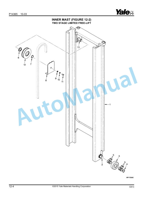 Yale E813 GP-GLP-GDP070-090LJ-MJ, GP-GLP-GDP100-120MJ Parts Manual 524208463 3 Yale E813 GP-GLP-GDP070-090LJ-MJ, GP-GLP-GDP100-120MJ Parts Manual 524208463 - Image 3