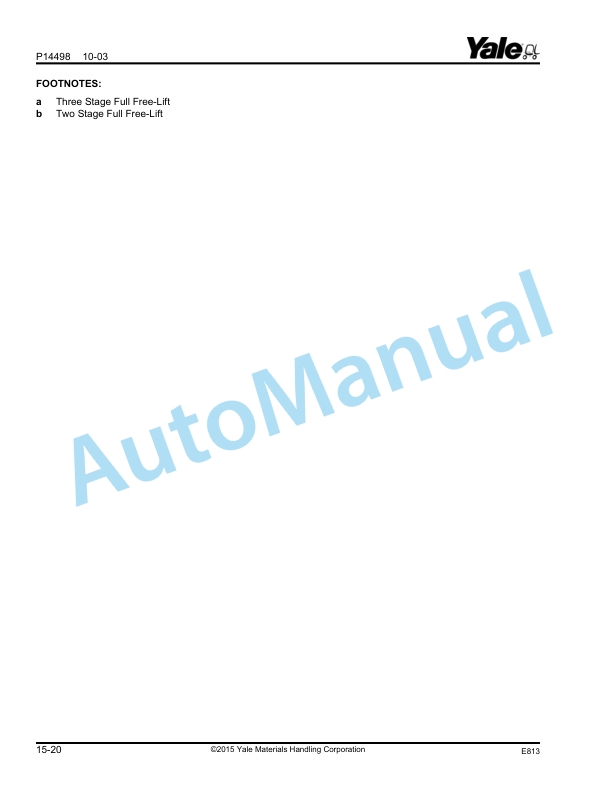 Yale E813 GP-GLP-GDP070-090LJ-MJ, GP-GLP-GDP100-120MJ Parts Manual 524208463 5 Yale E813 GP-GLP-GDP070-090LJ-MJ, GP-GLP-GDP100-120MJ Parts Manual 524208463 - Image 5