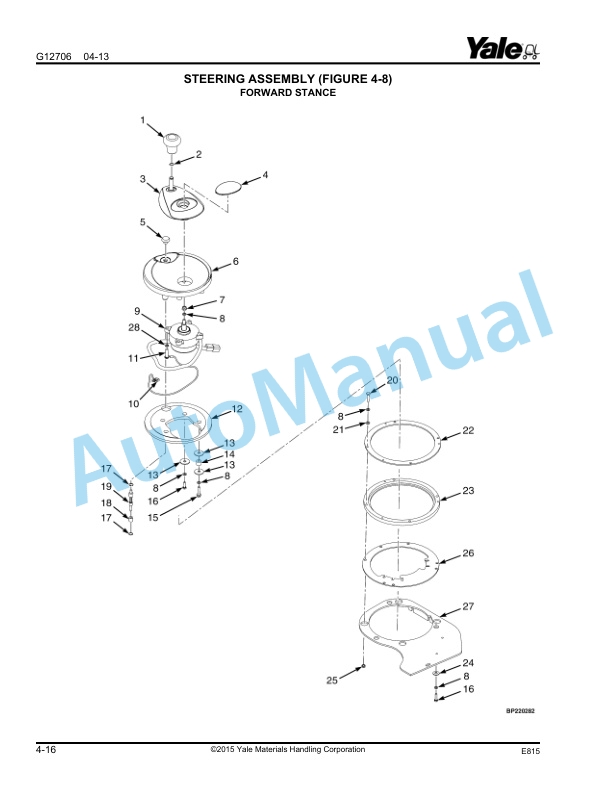Yale E815 NDR030EB, NR040EB, NR035EB Parts Manual 550073163 2 Yale E815 NDR030EB, NR040EB, NR035EB Parts Manual 550073163 - Image 2