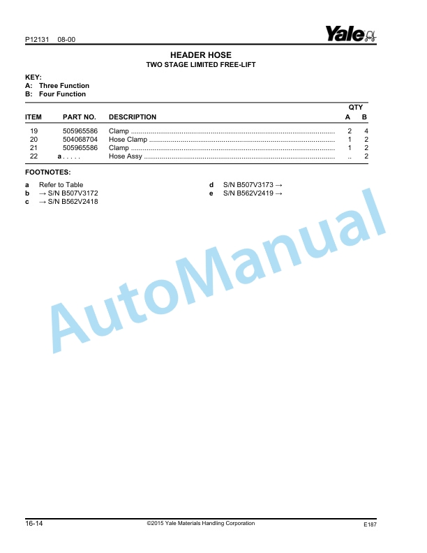 Yale E817 GC-GLC060-065ZG Parts Manual 524138237 5 Yale E817 GC-GLC060-065ZG Parts Manual 524138237 - Image 5