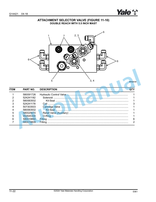 Yale E861 NR035EC, NR040EC, NR045EC, NDR30EC, NDR35EC Parts Manual 550191522 5 Yale E861 NR035EC, NR040EC, NR045EC, NDR30EC, NDR35EC Parts Manual 550191522 - Image 5