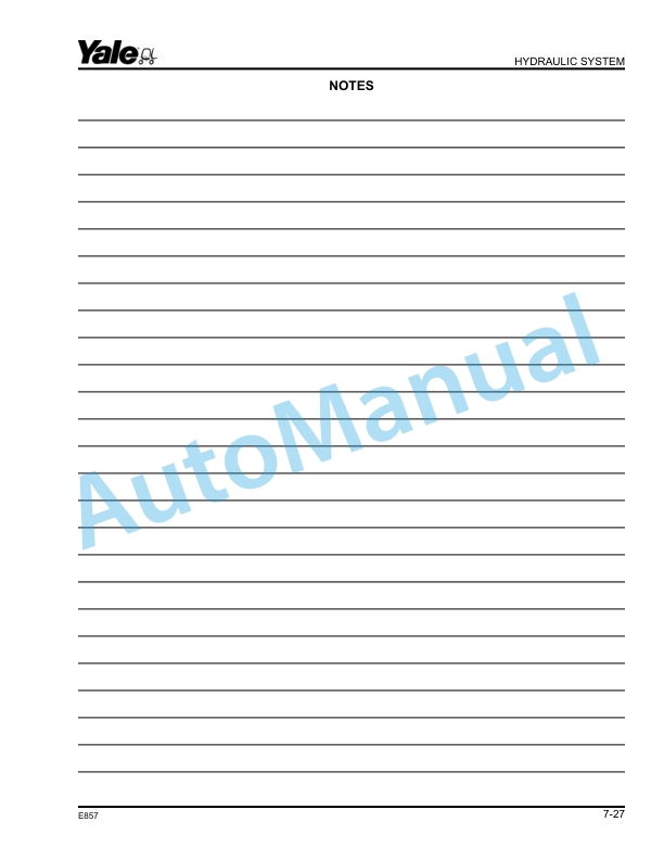Yale E875 MO20, MO25, MO20P, MO10L, MO50T, MO70T Parts Manual 550035922 4 Yale E875 MO20, MO25, MO20P, MO10L, MO50T, MO70T Parts Manual 550035922 - Image 4