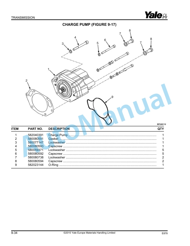 Yale E878 GLP60VX, GLP70VX, GDP60VX, GDP70VX Parts Manual 550055265 3 Yale E878 GLP60VX, GLP70VX, GDP60VX, GDP70VX Parts Manual 550055265 - Image 3