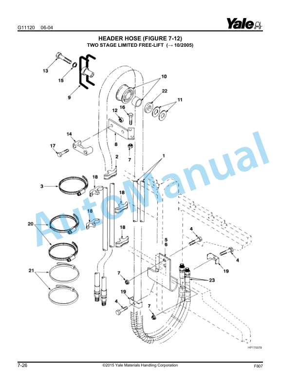 Yale F807 ERP030-035-040TH Parts Manual 524204495 2 Yale F807 ERP030-035-040TH Parts Manual 524204495 - Image 2