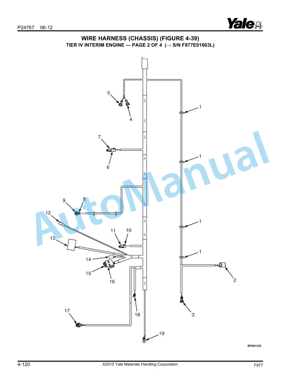 Yale F877 GDP300EC, GDP330EC, GDP360EC Parts Manual 550061713 2 Yale F877 GDP300EC, GDP330EC, GDP360EC Parts Manual 550061713 - Image 2
