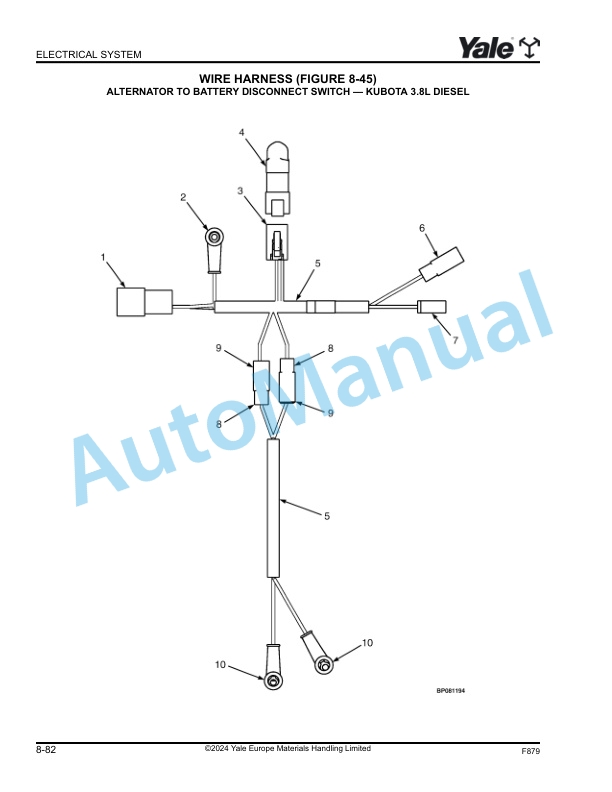 Yale F879 GLC-GDC60-70VX Parts Manual 550068789 2 Yale F879 GLC-GDC60-70VX Parts Manual 550068789 - Image 2